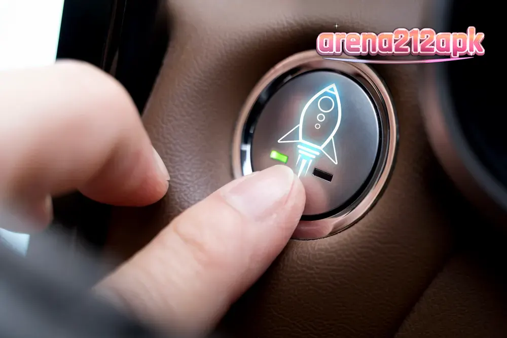 Pemain sedang menikmati slot daring di perangkat seluler dengan antarmuka modern